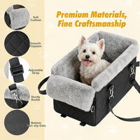 Center Console Dog Car Seat for Small Dogs&Cats Under – Essentials for Dogs - Black - image 3