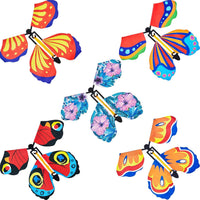 Sumind 5 Pcs Flying Butterfly Wind up Magic Butterfly Cards Toys
