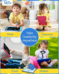 TEKFUN 3 Pack LCD Writing Tablet for Kids, Educational Kids - Blue+pink / 8.5 inch / 2 - image 3
