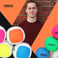 Zeekio Lunar set of 3 UV reactive six-panel juggling balls - view 15