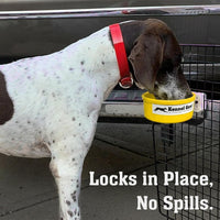 Dog Crate Water Bowl No Spill - Yellow - image 2