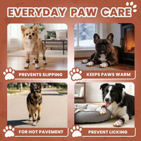 Anti Slip Dog Socks, Dog Socks to Prevent Paw Licking - Brown / XL - image 2
