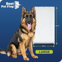 Best Pet Flap Large Replacement Dog Door Non PVC Flap Fits PetSafe - Large 10 1/8" x 16 7/8" - image 3