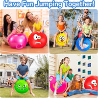 Bounce Balls with Handles for Kids - 5P 18inch Hopper Balls - image 4