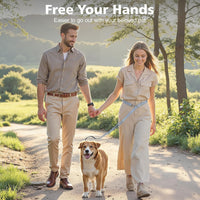 8.5ft Hands Free Dog Leash Adjustable for Medium Dogs - 8.5ft / Gray - image 2