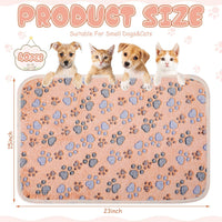 Chumia 40 Pcs Dog Blankets, Pink, Purple - Paw / Brown / 40 - image 2