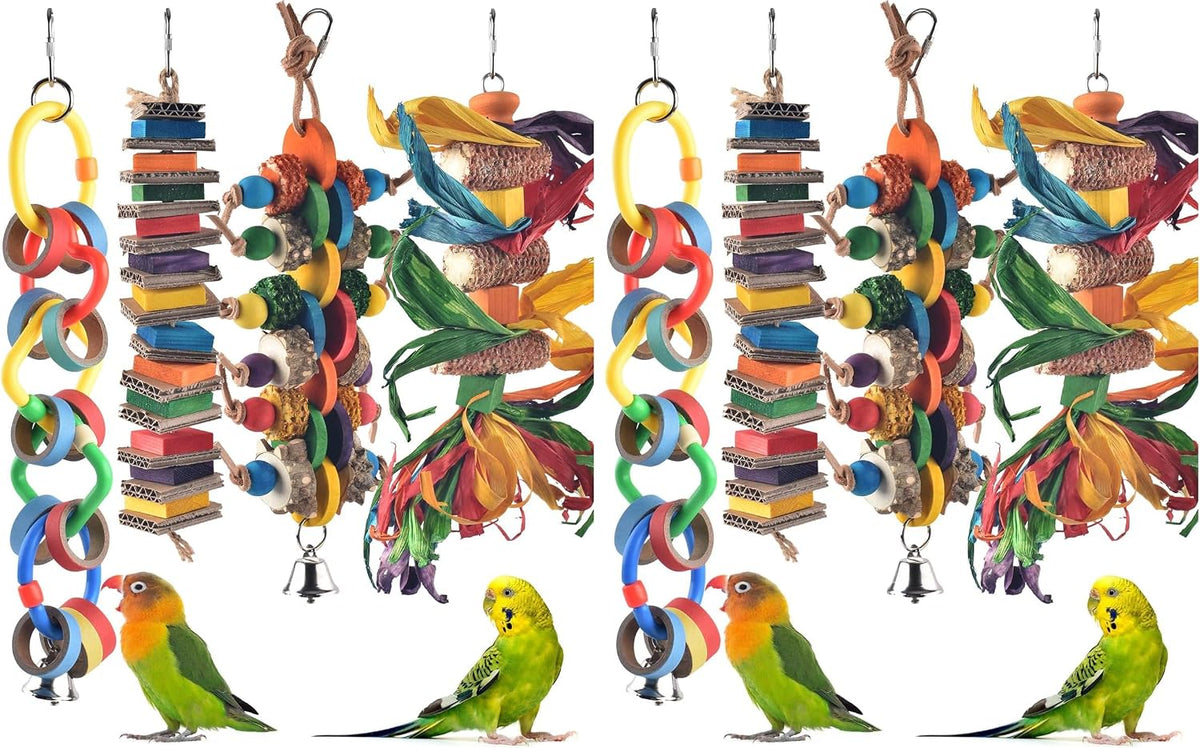 Bissap 2 PCS Bird Chew Toys - 4 PCS (Pack of 2)