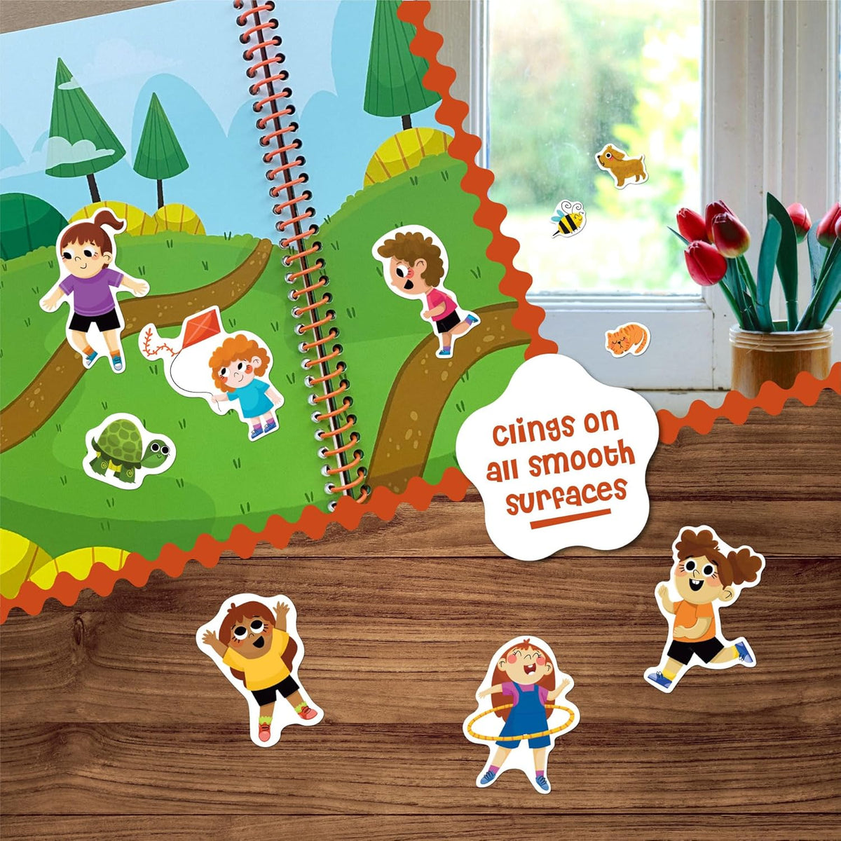 Stick4Ever Jelly Sticker Book, for Kids, Waterproof - Park - image 2