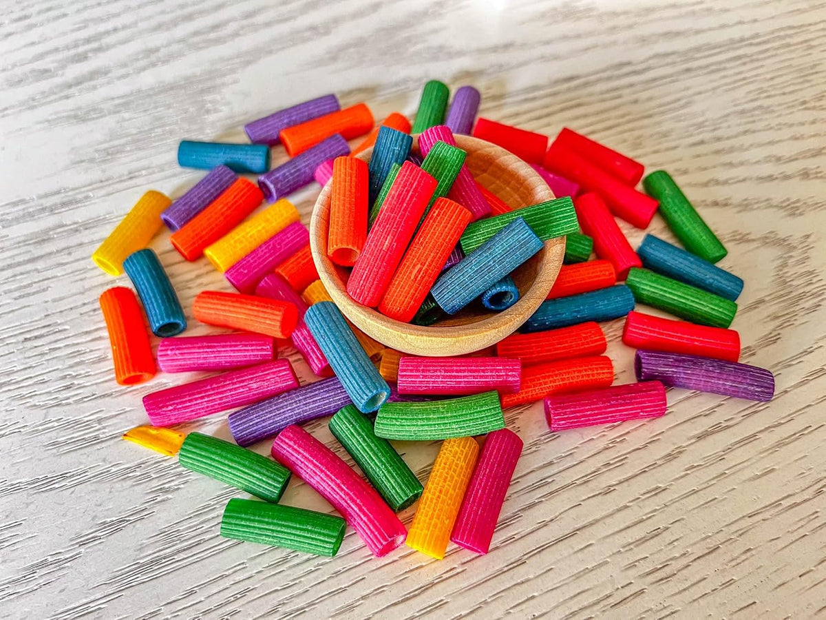 Sensory-N-Stuff rainbow colored elbow pasta sensory bin filler - view 8