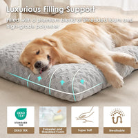 EHEYCIGA Washable XL Dog Beds Large Sized Dog - Grey / 41" x 27"x 4" - image 2