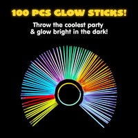 JOYIN 100 Pcs 8" Glow Sticks Bulk Party Pack - 200 - image 3