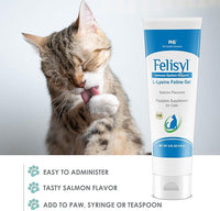 L-Lysine Gel for Cats (5oz) – Supports Immune, Respiratory, and Eye Health. Eases Sneezing, Runny Nose, and Watery Eyes. Tasty Salmon Flavor - Made in The USA (2 Pack)