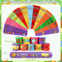 Junebrushs 56 fall Thanksgiving slap bracelets with turkey, pumpkin and leaf designs - view 11