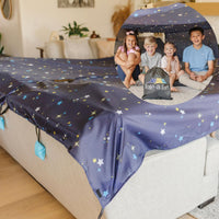 TOTEAFORT Original Blanket Fort Building Kit for Kids – Fun for Kids & Family - Starry