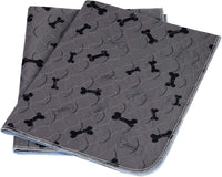 Washable Dog Pee Pads with Free Grooming Gloves - 24x36 Inch (Pack of 2)