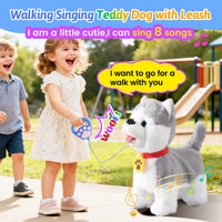 Marsjoy Samoyed Walking Dog Toy for Kids Singing Talking Puppy Barks - Husky - image 3