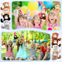 Liliful 8 Pack Kids Plush Gifts Stuffed Animal Slap Bracelets - Monkeys - image 4