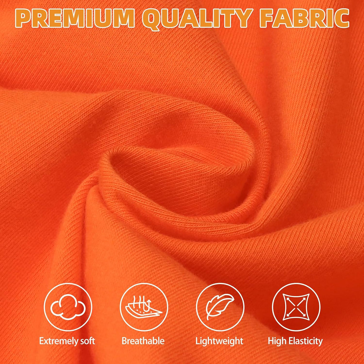 Halloween Dog Shirts for Large Dogs - Orange&Red / X-Large(Chest 26", Back 19") - image 3