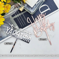 Gold Birthday Cake Topper - Rose Gold - image 4