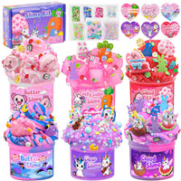6 Pack Halloween Slime Kit, Cloud Butter Slime for Girls Boys – Fun for Kids & Family - Pink Dreamy Unicorn