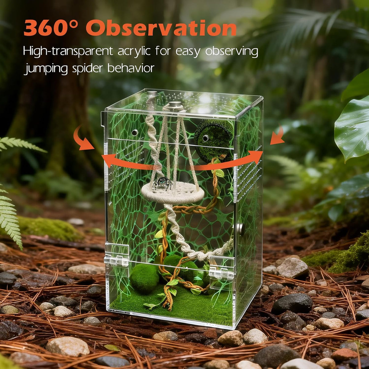 AZV Jumping Spider Enclosure Kit - Green / Large - image 2
