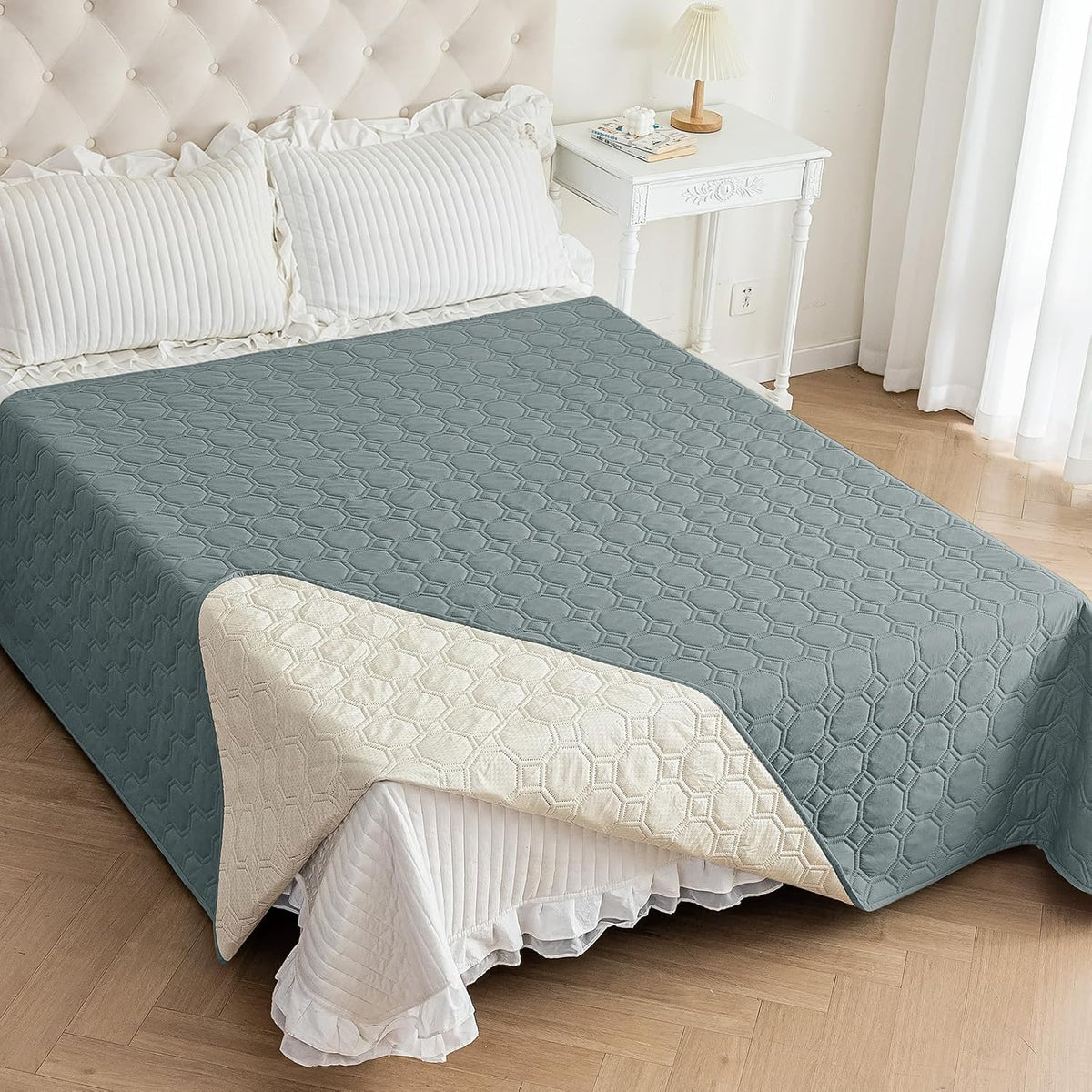 ZNSAYOTX Ultimate Cozy Blankets 100% Waterproof Sofa Mat Blanket - Dark Grey / 82x102 Inch - image 2