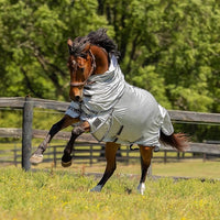 HORZE Warren Soft Adjustable Genuine Leather Horse Halter | Stainless Steel Hardware - Light Brown - Horse
