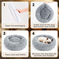 Hoewina Dog & Cat Bed for Indoor Cats - Light Grey / 20.0"L x 20.0"W x 8.0"Th - image 4