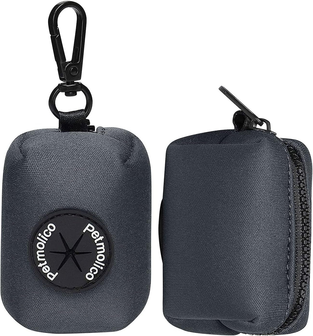 Petmolico Dog Poop Bag Holder Dispenser 2 Pack, Pink Rose – Essentials for Dogs - Deep Gray - image 4