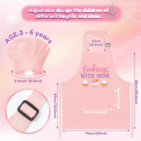 R HORSE Kid Apron and Chef Hat Set - Pink Cooking - image 2