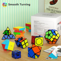 Vdealen Speed Cube Set, 2x2 4x4 Pyramid Mirror Dodecahedron Magic Cube Pack, Puzzle Cube Bundle - 10 Pack-Cube Set - image 3