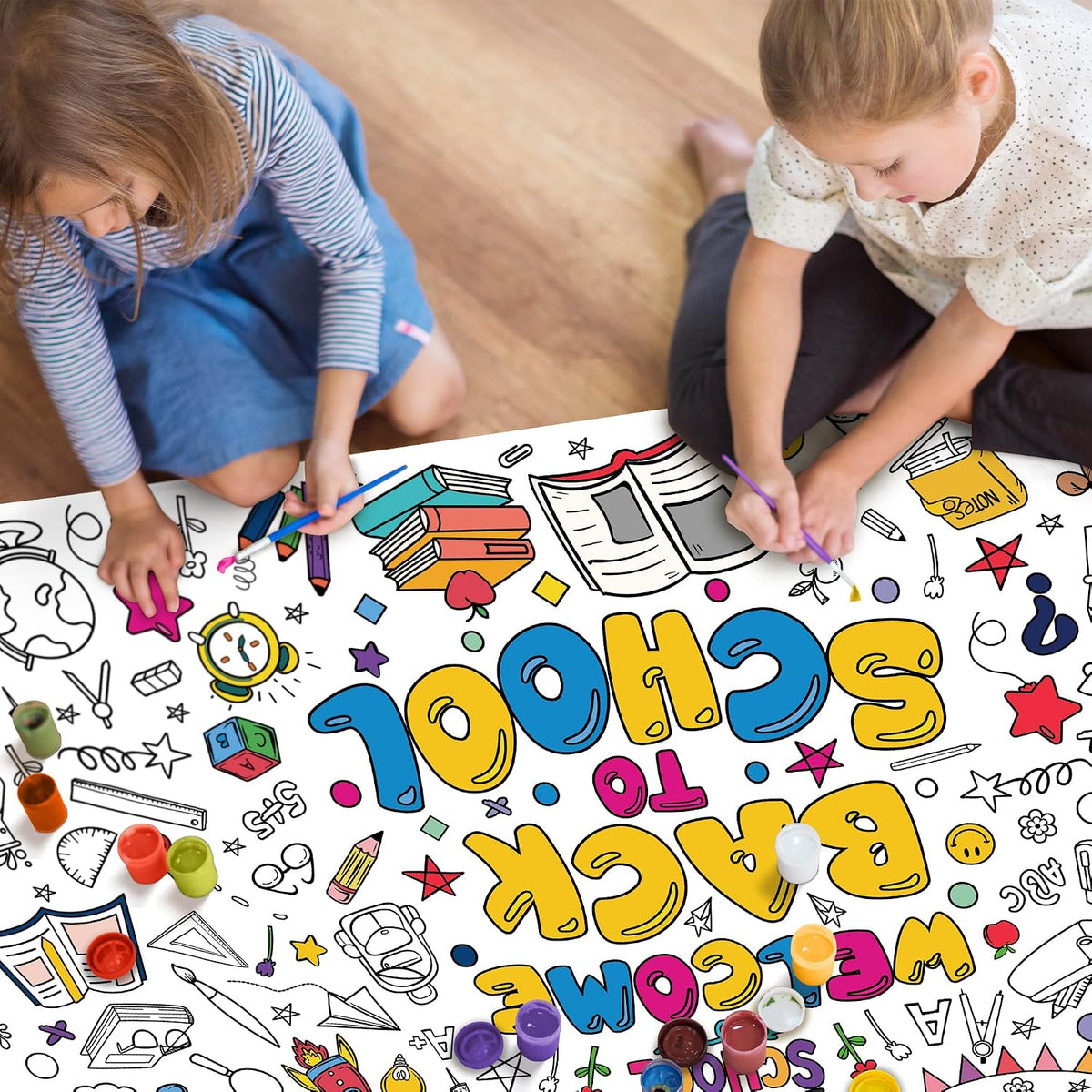 OHOME Halloween Giant Coloring Poster/Tablecloth-Halloween Crafts - Back to School - image 4