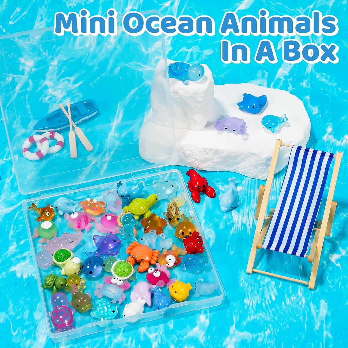 Mini Ducks 100 Pack Tiny Ducks Glow in The Dark – Fun for Kids & Family - Mini Ocean Animals - image 3