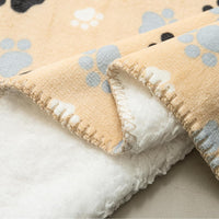 Waterproof Dog Blanket 60x50 Inches - Beige-paw / X-Large (60x80) - image 2