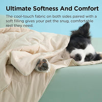 Bedsure ArcticMax Q-MAX>0.5 Premium Cooling Blanket for Medium - Gentle Cream / M(30x40") - image 2