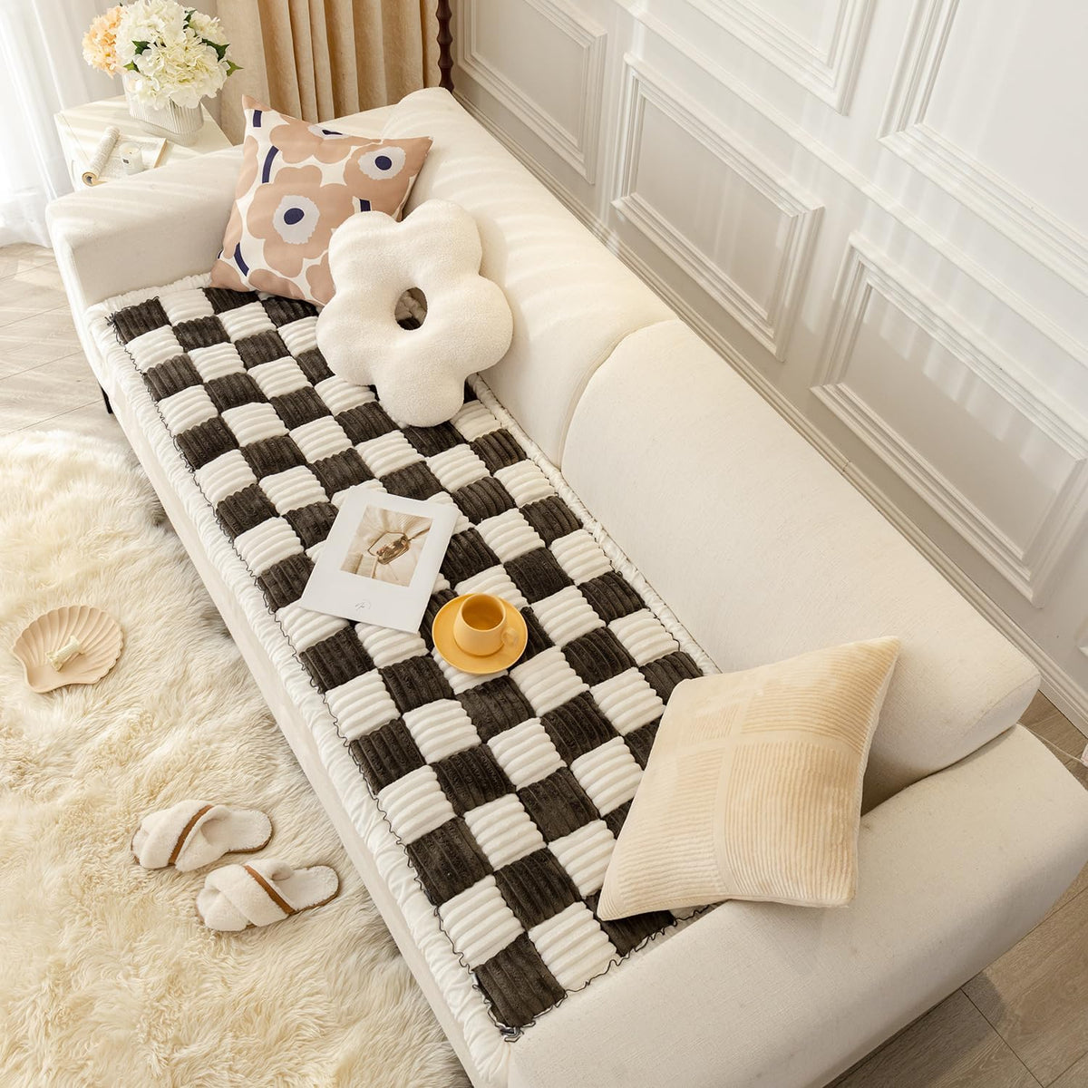 Dog Couch Cover Protector - 27x70 inch / Black - image 3