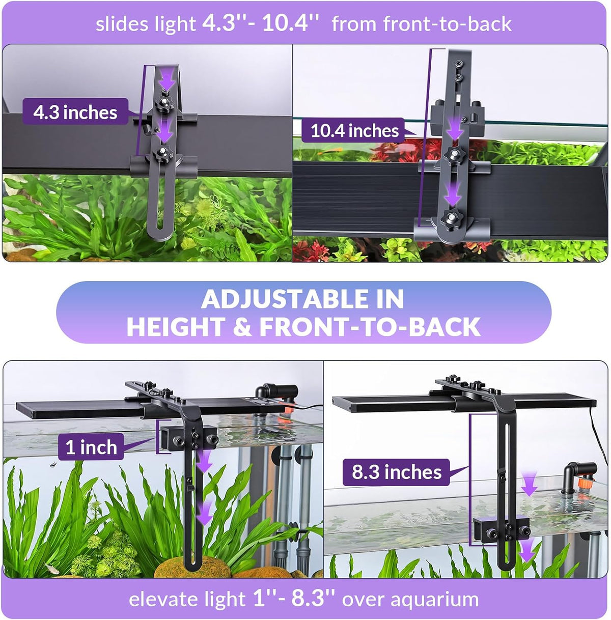 hygger LED Aquarium Light Riser - image 3