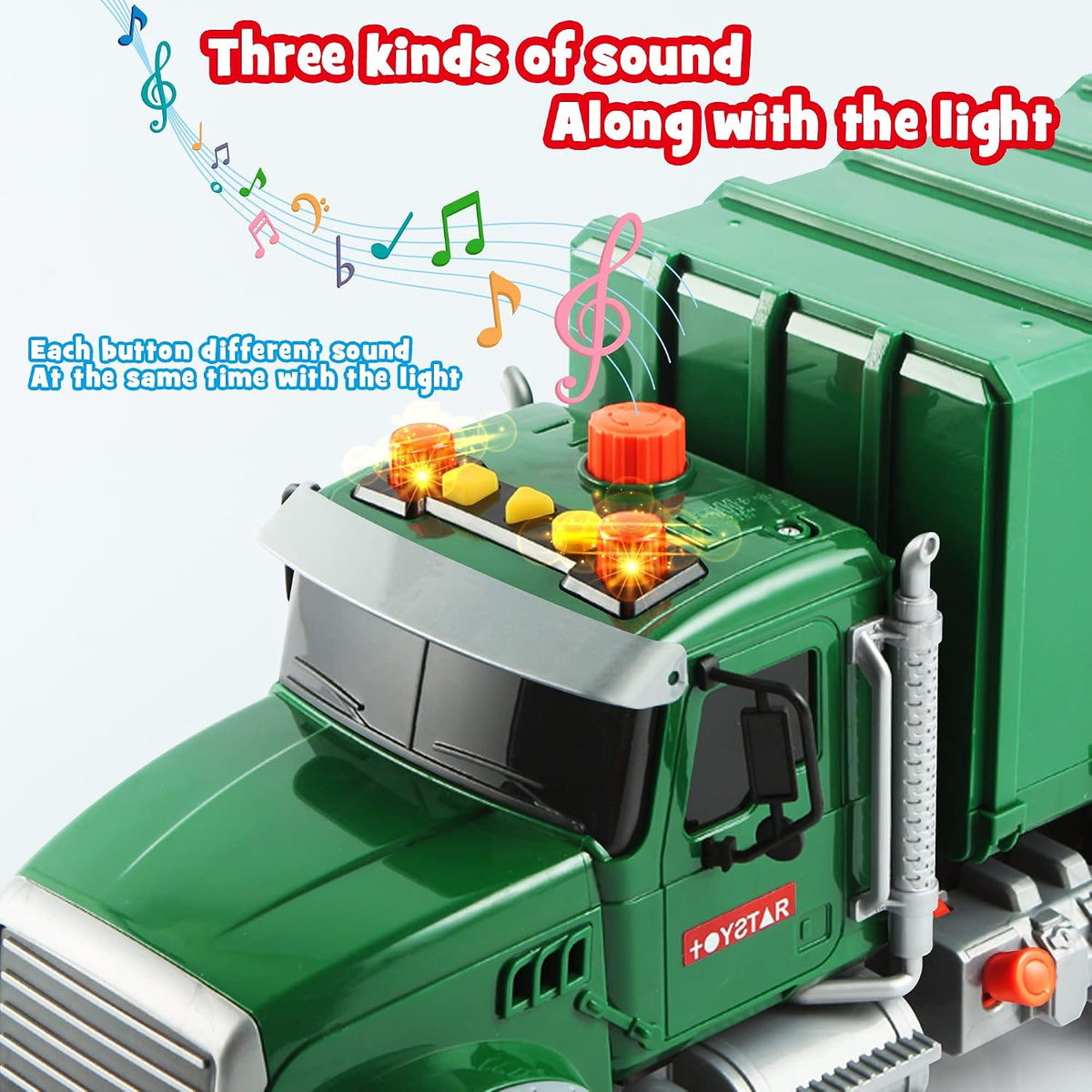 Dwi Dowellin Kid Trucks Toys for Boys Age 3-5 - garbage tuck - image 4