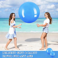 Jenaai giant inflatable bouncy balls in red and blue, 30 inches across - view 23