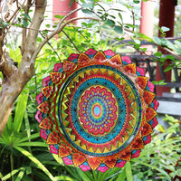 FONMY Wind Spinner Mandala Starry Sky 12 inch 3D Stainless Steel - 12inch / Multicolor - image 3