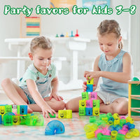 Cocurb mini spring party favors, 36 plastic springs in 4 bright colors with face expressions - view 7