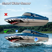 JOI MEW Remote Control Boat for Kids, RC Boat for Pool & Lake - Dark Blue - image 2