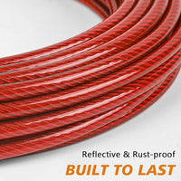 XiaZ 30ft Dog Tie Out Cable, Heavy Duty Dog Chains for Outside with Lockable Hook, Pet Runner Cable Leads for Yard, Dogs Line Tether for Small Medium Large Dogs Up to 125 LBS