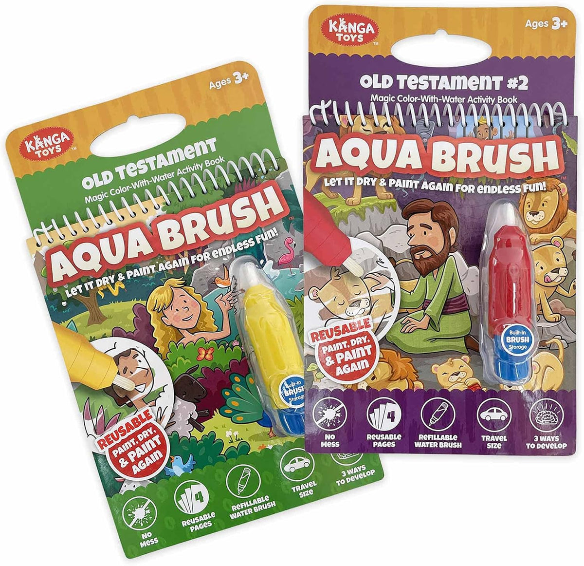 Water Reveal Coloring Scripture Book for Kids. – Fun for Kids & Family - Old Testament #1 and Old Testament #2