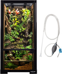 REPTIZOO 84 Gallon Large Reptile Terrarium Extra-Long 60" x 18" x 18" - 12" x 12" x 24"