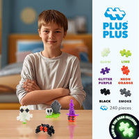 PLUS 240 Piece Glow in the Dark Mix, Mini Waffle Blocks - Spooky Mix Play Tube - image 2