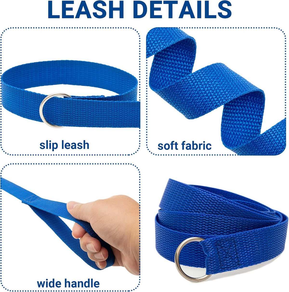 Slip Lead Dog Leash, etc. - 12 different colored leashes / 6ft - image 3