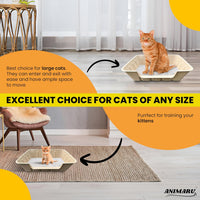 Disposable Litter Boxes – Daily Care for Cats - Brown / Jumbo - Low Entry 4-Pack - image 4