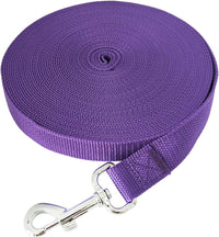 SALO Nylon Training Dog Leash for Small Medium Large Dogs - Purple / 3/4 inch x 15 feet - image 3