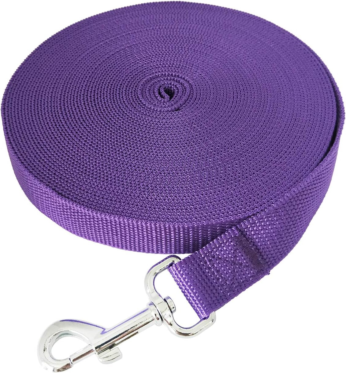 SALO Nylon Training Dog Leash for Small Medium Large Dogs - Purple / 3/4 inch x 15 feet - image 3